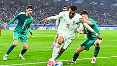 Kylian Mbappé v zápase Francie proti Severnímu Irsku