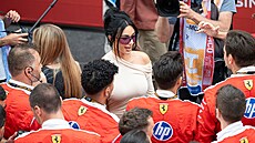 Kim Kardashianová na Velké cen� Monaka.
