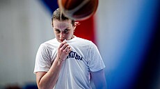 Aneta Kytlicová si na reprezenta�ním tréninku.