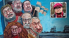 Karikaturista Semjon Skrepecký se svými provokativními karikaturami trefoval do...
