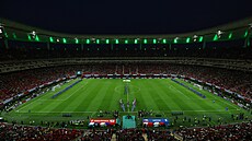Pohled na stadion v Guadalaja�e t�sn� p�ed nástupem tým� �eska a Ji�ní Koreji.