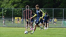Zlín�tí fotbalisté za�ali letní p�ípravu se dv�ma posilami. Na snímku úto�ník...
