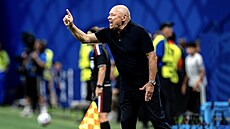 Miroslav Koubek udílí pokyny �eským sv��enc�m v zápase s Jihoafrickou...