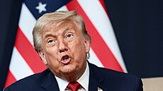 Americký prezident Donald Trump b�hem summitu G7 ve francouzském...