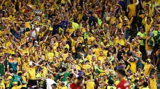 Austral�tí fanou�ci si první zápas svých oblíbenc� na MS ve fotbale tuze u�ili.