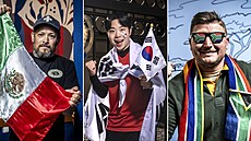 Zleva David Zamorano, Moses Kang, Nicolaas Uys