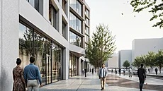 Vizualizace projektu Momentum Smíchov, v rámci n�j� postaví Penta Real Estate a...