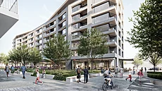 Vizualizace projektu Momentum Smíchov, v rámci n�j� postaví Penta Real Estate a...