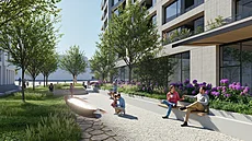 Vizualizace projektu Momentum Smíchov, v rámci n�j� postaví Penta Real Estate a...