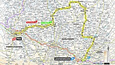 Trasa 5. etapy Tour de France