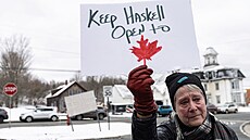 Historická Haskelllova knihovna le�í na hranici Kanady a Spojených stát�. Vláda...