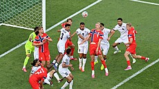 Momentka z utkání Irák - Norsko na mistrovství sv�ta.