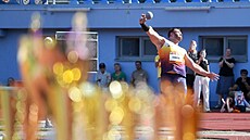 Grand Prix Ústí nad Labem v atletice, Tomá� Stan�k v akci.