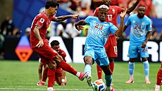 Momentka z utkání mistrovství sv�ta mezi Portugalskem a DR Kongo.