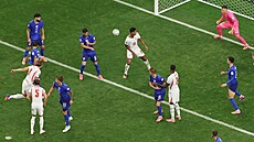 Momentka z utkání mistrovství sv�ta mezi Anglií a Chorvatskem.