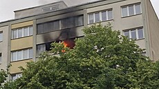 Po�ár balkonu v Pardubicích (10.6.2026)