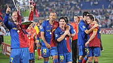 Lionel Messi a Eidur Gudjohnsen byli spoluhrá�i v Barcelon� mezi lety 2006 a...