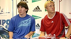Lionel Messi a Eidur Gudjohnsen spole�n� p�sobili v Barcelon� mezi lety 2006 a...