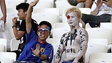 P�íznivci Japonska na fotbalovém mistrovství sv�ta. (2. �ervence 2018)
