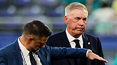Kou� Carlo Ancelotti nebyl z remízy Brazílie s Marokem zrovna nad�ený.