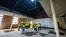 Kontrolní den k projektu Hydropolis v�etn� prohlídky stavby budoucích prostor...