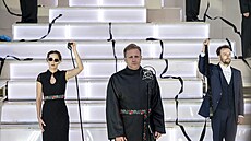 Tomá� Klus b�hem generálky muzikálu Klan Ba�a