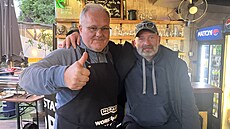 Majitel Vladimír Topi� a Petr Polá�ek z restaurace Oryx. (12. �ervna 2026)