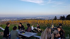 Ob�erstvení Wieninger am Nussberg ve víde�ských vinicích (27. �íjna 2022)