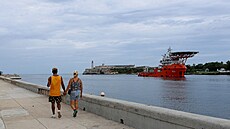 Na Kubu v pátek dorazila z Kolumbie lo� s více ne� sto tunami jídla a dal�í...
