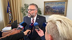 Petr Korč po odvolání z postu primátora. (10. června 2026)