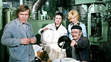 Vladimír Hrabánek, Milena Dvorská a Jiří Sovák ve filmu „Marečku, podejte mi...
