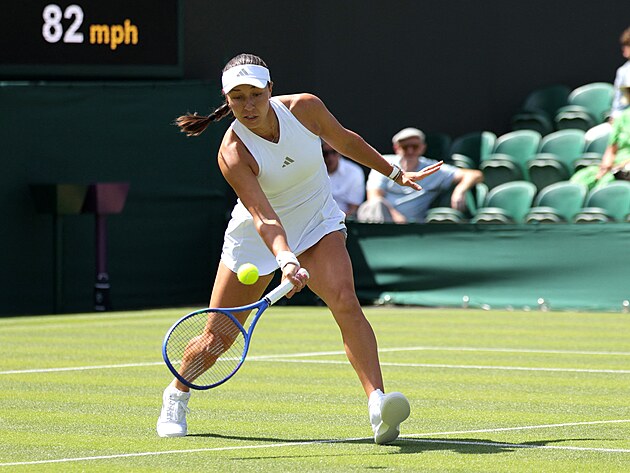 Ameri�anka Jessica Pegulaov� v prvn�m kole Wimbledonu.
