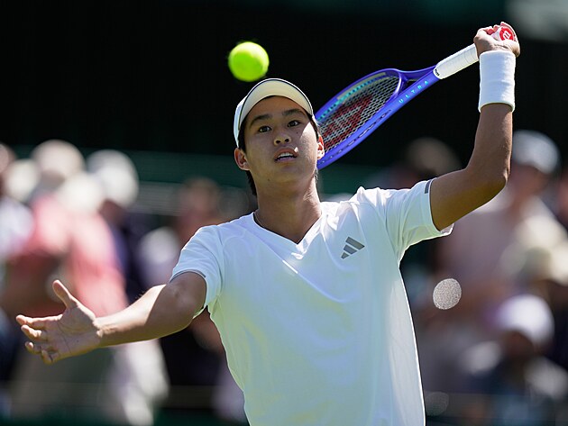 Ameri�an Learner Tien se nap�ahuje k �deru v prvn�m kole Wimbledonu.