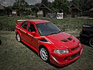Mitsubishi kempování v Kempu Fousek v Dráchov�