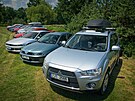 Mitsubishi kempování v Kempu Fousek v Dráchov�