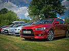 Mitsubishi kempování v Kempu Fousek v Dráchov�
