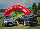 Mitsubishi kempování v Kempu Fousek v Dráchov�