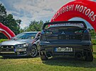 Mitsubishi kempování v Kempu Fousek v Dráchov�