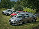 Mitsubishi kempování v Kempu Fousek v Dráchov�