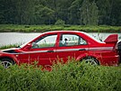 Mitsubishi kempování v Kempu Fousek v Dráchov�