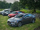 Mitsubishi kempování v Kempu Fousek v Dráchov�