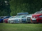 Mitsubishi kempování v Kempu Fousek v Dráchov�