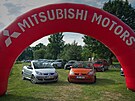 Mitsubishi kempování v Kempu Fousek v Dráchov�