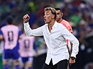 Kou� Tuniska Hervé Renard b�hem zápasu s Japonskem.