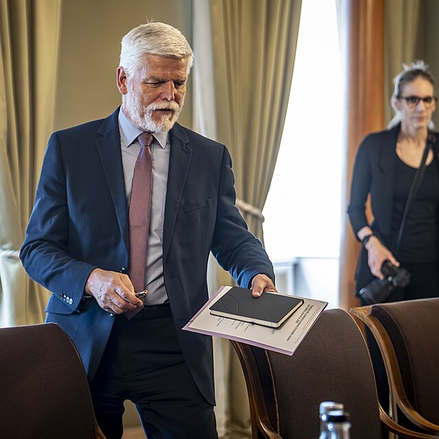 Prezident Petr Pavel na setk�n� se z�stupci z �T, �Ro a Evropsk� vys�lac� unie (EBU). (24. �ervna 2026)