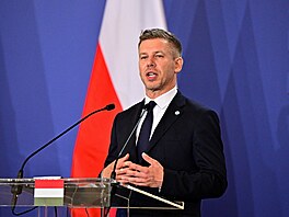 Ma�arský premiér Peter Magyar na sch�zce premiér� zemí visegrádské �ty�ky (23....