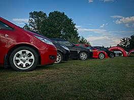 Mitsubishi kempování v Kempu Fousek v Dráchov�