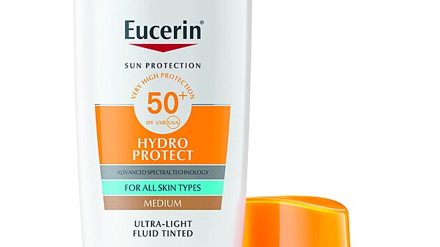 Ultralehk� fluid Hydro Protect s SPF 50+ st�edn� tmav�, cena 650 K�