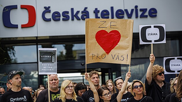 St�vka u brn�nsk�ho studia �esk� televize (22. �ervna 2026)
