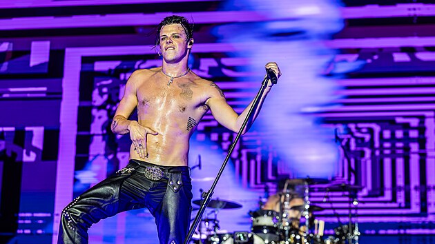 Britsk� rocker Yungblud uspo��dal v hradeck�m Parku 360 festival Bludfest. (27. �ervna 2026)